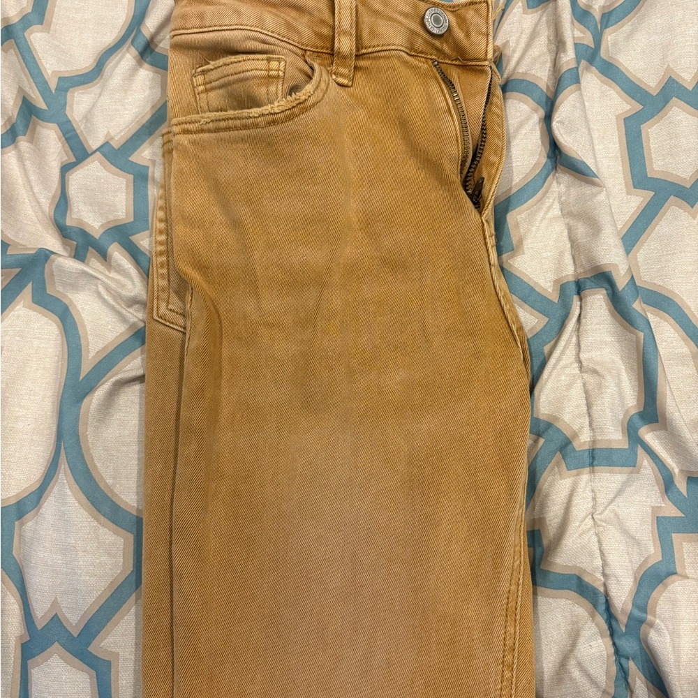 VERVET BY FLYING MONKEY Tan Ankle & Cropped Jeans